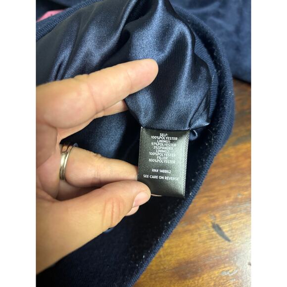 Torrid Navy Blue Velour Zip-Up Hoodie 2XL | Plus Size Cozy Soft Jacket - Picture 5 of 7